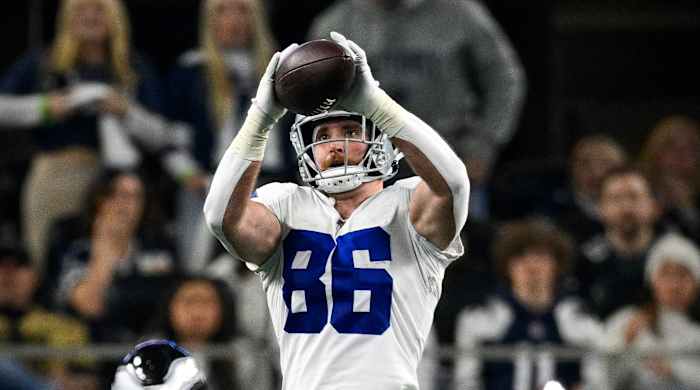 Former Dallas Cowboys tight end Dalton Schultz signed with the Houston Texans in 2023.